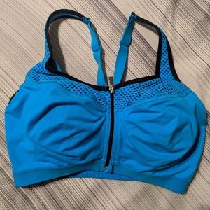 Blue high impact Victoria's Secret sports bra
